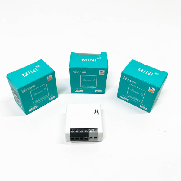 Sonoff Mini R2 3PCs 2-way smartwireless WLAN switch for smart home, works with Alexa, Google Home Assistant