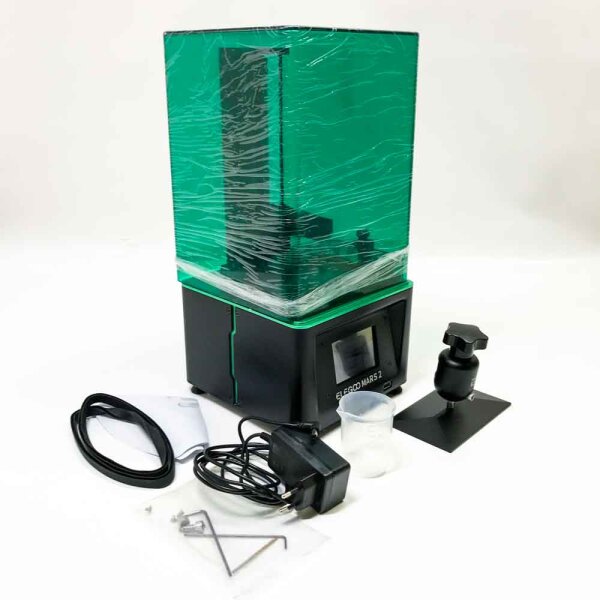 ELEGOO Mars 2 Mono MSLA 3D Drucker UV Lichthärtungs LCD Resin 3D Drucker mit 6 Zoll 2K Monochrom LCD, Druckgröße 129 x 80 x 150 mm / 5,1 x 3,1 x 5,9 Zoll