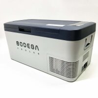 BODEGA Kompressor Kühlbox 20 Liter, Auto Kühlschrank, 12/24V für Auto, Lkw, Camping, Elektrische Kühlbox mit WIFI-APP-Steuerung, LED-Touch-Steuerung (Navy blau)