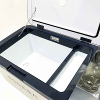 BODEGA Kompressor Kühlbox 20 Liter, Auto Kühlschrank, 12/24V für Auto, Lkw, Camping, Elektrische Kühlbox mit WIFI-APP-Steuerung, LED-Touch-Steuerung (Navy blau)