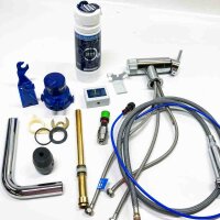 Grohe Blue Pure Minta - Water Systems (L -outlet, inlet assembly, pull -out mousseur, swiveling pipe run), chrome, 30382000, 50