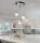 KMaipem Kitchen Chandelier 3 Lights Modern Chrome Plated Crystal Glass Pendant Lamp for Dining Room Living Room Entrance