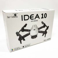 IDEA10 Mini Drohne für Anfänger, RC Quadrocopter mit Mehr Kamera FPV Übertragung 3D Flip Höhenlage Halten, Faltbare Drone Geschenk für Jungen, 18 Minuten Flugzeit 2 Modularen Batterien