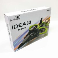 IDEA13 RC-Drohne mit Lichtern, 2,4 GHz Stunt-Fighter-Spielzeug, 360°-Flip/Headless-Modus/Ein-Knopf-Rückkehr, geeignet für Kinder/Anfänger, RC-Drohnen-Quadcopter, 2 Batterien