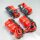 Industry Planet 4 x Spension belts Car transport 2000 Dan / 2.9m / 35 mm orange wheel protection tire belt Lashing straps car transport car wheel protection belt DIN EN 12195-2