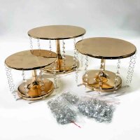 Inweder gold cake stand, cupcake stand-set with 3 metal...