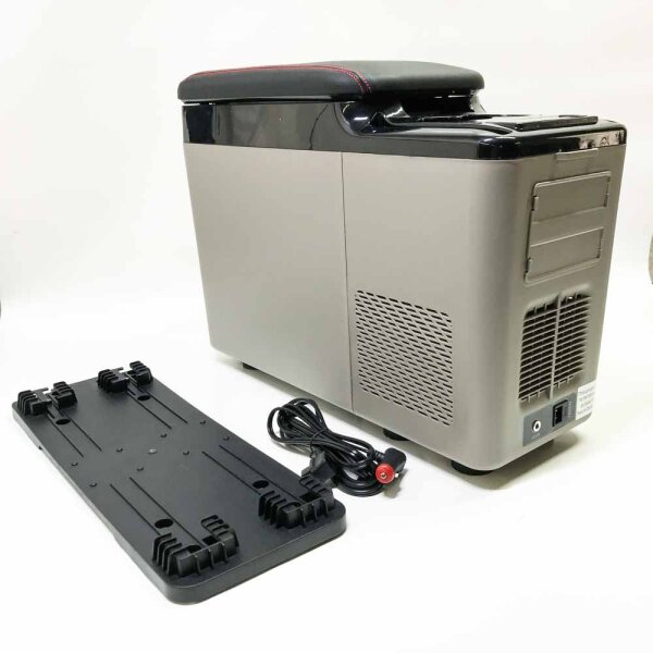 Bodega compressor cool box 15 liter, cooling up to -15 ° C, 12/24 V for car for car, truck, boat, motorhome and socket