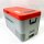 Bodegaeu compressor cool box 25l, car refrigerator, camping refrigerator, 12/24V refrigerator for car, truck or boat, with WiFi app control (orange)