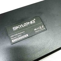 Epomaker Skyloong SK61 GK61 Abs 61 keys Hot-Swap-capable 60 % mechanical keyboard with RGB backlight, double-thot ABS key caps, dustproof for Win/Mac/Gamer, Qwerty