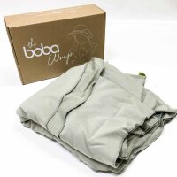 Boba Wrap Serenity, elastische, ergonomische Babytrage – ideal zum Tragen von Neugeborenen (Hellgrau)