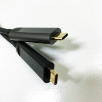 HUAHAM glass fiber USB C to USB C cable, 15m long-distance transmission, slim USB 3.1 cable, AOC 10 GBIT/S Ultra High Speed ​​USB cable for VR, Xbox 360, laptop etc.