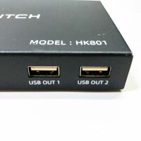 HDMI KVM Switch 8 Port 4K@30Hz, HDMI Umschalter KVM mit IR-Fernbedienung und 8 Pcs KVM Cables, Unterstützt USB2.0-Gerät Tastatur Maus Festplatten und Drucker