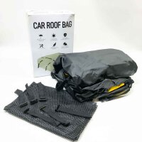 JOBYNA Auto-Dachtasche, 425 l, PVC, universelle Auto-Dachbox, 100 % wasserdicht, Auto-Dachträger mit rutschfester Matte, 6 Türhaken, Aufbewahrungstasche und wasserdichtem Reißverschluss