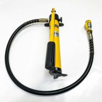 CGOLDENWALL 20T single section Hydraulic cylinder + CP-180 hydraulics pump, ultra-thin, 14mm hub, 58mm self-height, 33.16cm² usable area for buildings and bridges (FPY-20T + CP-180)