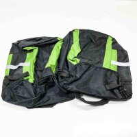 Wildken 3 in 1 bicycle pocket, 70l luggage rack bag for bicycle, waterproof bicycle luggage pocket rear, multifectional bike saddle pocket, reflective side pocket, with rain protection (green)