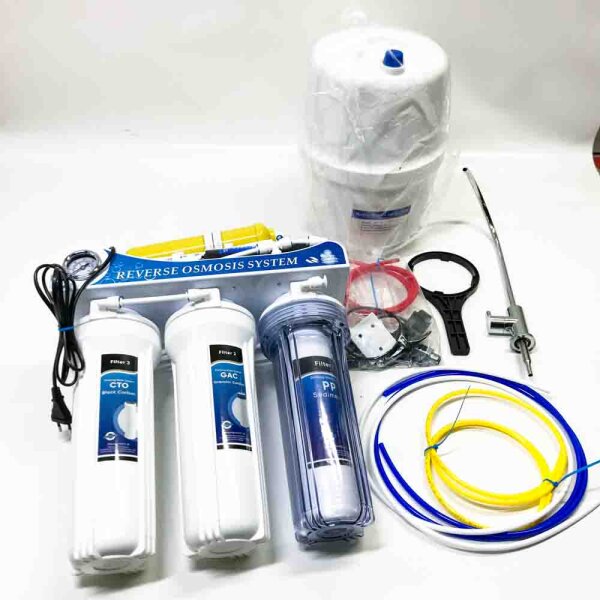 Depuragua MOON75 6-stufige Umkehrosmoseanlage, Pumpe, Manometer, Remineralisierung, Wasserhahn