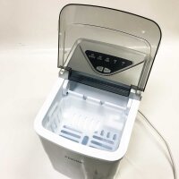 Eiswürfelmaschine, Ice Maker mit Selbstreinigungsfunktion,15kg/24h, 9 Eiswürfel in nur 6 Minuten. Gerauscharmem Betrieb, Ice Cube Maker, Eiswürfelbereiter für den Einsatz in Haushalten, Büros , Silber