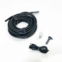 Endoskopkamera mit Licht, Anykit Dual Lens Endoskop HD Kamera Inspektionskamera, IP67 Rohrkamera Kanalkamera 10m Wasserdicht, Industrielles Endoscope mit 4,5 Zoll Bildschirm, 2500mAh, 32GB Karte