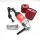 Mxbaoheng 2200W satinier machine wood brush grinder Electric satiner brush machine for wood adjustable speed wire theorer with 2 pieces (red)