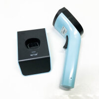 Netum Bluetooth Wireless 2D Barcode Scanner Automatischer, freihändiger Barcodeleser mit Ladestation und integriertem Speicher, schnelles und präzises Scannen, Übertragungen bis zu 50 Meter - DS7500 (Blau)