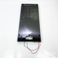 fyheast LED-Hydromassage-Duschsäule, 5 Wassermodi mit Temperaturbildschirm, mit Handbrause und Duscharmatur, schwarzes Duschsystem