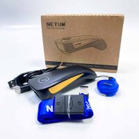 Netum C750 Kabelloser Barcode-Scanner, Bluetooth-kompatibel, kleiner Taschen-USB-1D-2D-QR-Code-Scanner für Inventar, Barcode-Bildleser für Tablet, iPhone, iPad, Android, iOS, PC, POS.