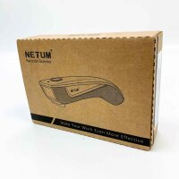 NETUM Upgrade Mini Wireless QR Barcode Scanner, 3 in 1 Bluetooth Tragbare Tasche Kleiner 1D 2D Strichcodeleser, Automatisch Schnelles, Präzises Scannen für POS, C850 Weiß