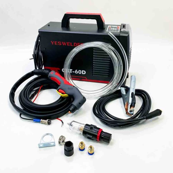 YESWELDER 60AMP contactless pilot light arch Plasma cutter air output max. Cutting 16mm, digital 230V IGBT inverter plasma cutting machine