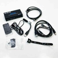 8k HDMI 2.1 KVM Switch Dual Monitor USB 3.0 2 ports with Hotkey 8k 60Hz 4k 120Hz 48GBPS HDCP2.3 HDMI Extended Display Share 2 PC with a keyboard mous HDR D-Olby VRR IR remote control