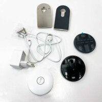 EZVIZ DL01S Smart Lock mit Multifunktionales Keypad und A3 Home Gateway, intelligentes Türschloss mit Fernzugriff und Bluetooth Funktion, elektronisches Türschloss macht Ihr Handy zum Schlüssel, grau