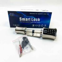 Electronic locking cylinder [no app] Elinksmart door locking cylinder 60mm (30/30) with fingerprint keyboard codes and keys-suitable for most EU door locks