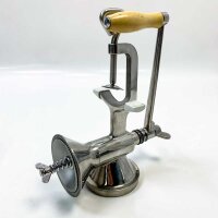 Moongiantgo Getreidemühle Manuell Rostfreier Stahl mit Handkurbel & Tischklemmen-Design, φ105mm großer Trichter, Handbetriebene Maismühle für Nuss, Kaffee, Getreide, Samen, Mais, Gewürze