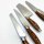 Wildmok 7-part kitchen knife set with Premium Pakkawood handle German steel knife set including wooden knife cookie knobs Santoku-Messeretetetet