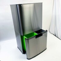 les collectors 72L - Nexo Mülleimer mit Sensor 3+1 Fächern | Edelstahl Smart Bin | Küchen Abfalleimer Bewegungssensor | Mülltrennung Elektrisch | Smart Bin | Mülltrennsystem für Mülltrennung in der Küche