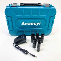 Anancyi Akku Drehschlagschrauber 21V, 850N.m, 1/2" Brushless Schlagschrauber, 1x4,0Ah Akkus, 6Schlagstecknüsse, (Nur Maschine) passend für Makita Akkus BL1830(B), BL1840(B), BL1850(B), BL1860B