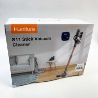 Honite battery vacuum cleaner S11 vacuum cleaner wirelessly suteless 33000pa strong suction power, wireless battery vacuum cleaner, up to 45 minutes, 400W (silver)