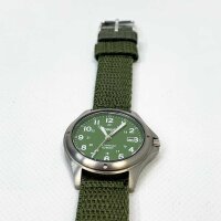 Lorus mens wristwatch RG875CX9 (RXD425L8 new edition), green, straps