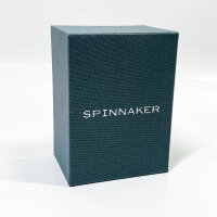 Spinnaker Herren 42mm Hull Chronograph Lapis Meca-Quartz Watch mit echtem Lederband SP-5068-03