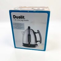 Dualit Wasserkocher Lite - 1,5L Wasserkocher Vintage Schnell Kochender - Wasserkocher Weiß mit Hochglanz Finish - BPA Frei