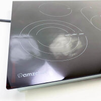 AMZ boss Glass ceramic hob 77cm Ceranke hob 5 zones with triple and roasting zone, 9 performance levels, touch control, 7295W, automatic switch-off, timer function, safety lock