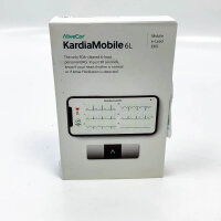 AliveCor KardiaMobile 6L – Tragbares 6-Kanal-EKG-Gerät, kompatibel mit Smartphones und Tablets über Bluetooth