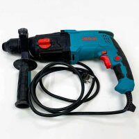 ENEACRO SDS-Plus Bohrhammer, 6 variable speeds with 4 functions, security clutch, 26 mm boring capacity in concrete-including 3 drills, 2 chisels and boxes