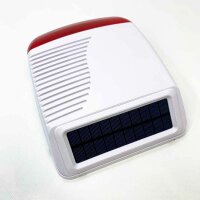 Solar-stroboscope alarm lamp, 110 dB, acoustic safety...