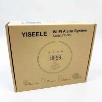 YISEELE WLAN-Allarm-Haus, 15-Personen-WLAN-Haus, Allarm-Senza-Fili-System mit APP: Allarm-Sirena mit 120 dB, feiner Sensorik, Anti-Haustier-PIR, Fernbedienung, Garage, Büro