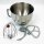 Cooklee planet mixer, 1800 W, 8 L, 3-in-1 kitchen robot, metal housing, professional multifunctional dough blenders with kettle hooks, bowl, paddle, whisk and lid