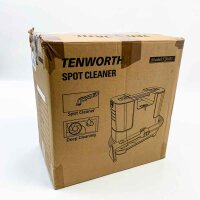 TENWORTH Tragbarer Nass Trocken Polsterreiniger Gerät, Waschsauger Teppichreiniger, 400W, Freistehender Waschwassertank für Sofas, Teppiche und Haustierunterlagen, TDV01 Weiß