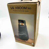 LG XBOOM 360 XO3 Kabelloser Lautsprecher, All-in-One, Wireless-Sound, 50 W Leistung, 24 Stunden Autonomie, idealer Lautsprecher für Bluetooth-Streaming, absoluter Sound, Schwarz