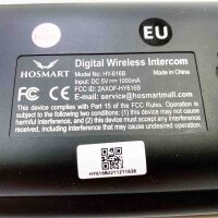 HOSMART Wireless Gegensprechanlagen für Zuhause oder im Büro mit Zwei- und Mehrwege-Anrufe | kristallklarer Sound und über 300m Reichweite(1 Main 2 Sub)