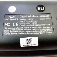 HOSMART wireless intercom systems for home or office with two-way and multi-way calls | crystal clear sound and over 300m range (1 main 2 sub)