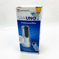 Carbonit Sanuno table-top filter economy set with | filters pollutants, bacteria and heavy metals made in Germany